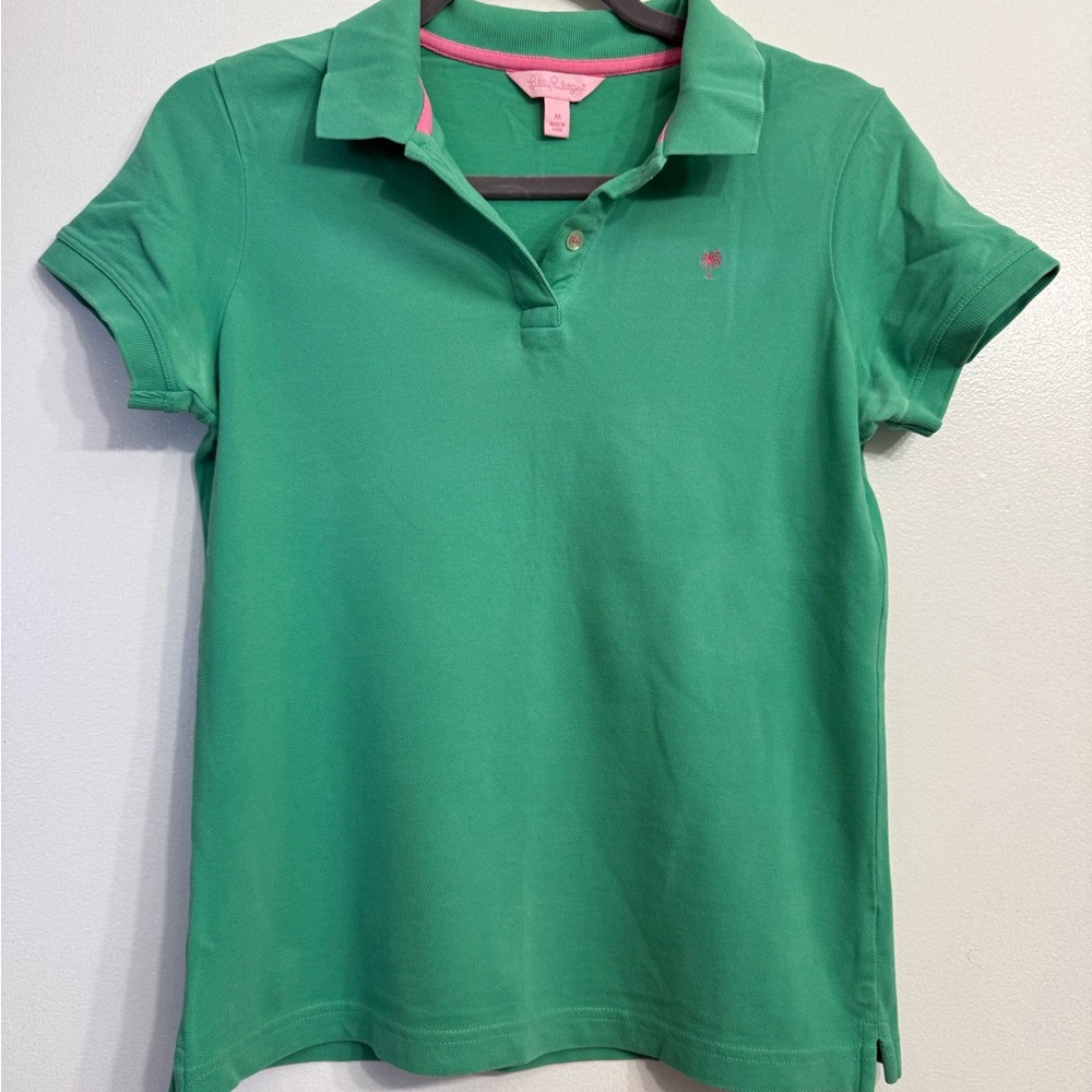 Lilly Pulitzer Green Polo Shirt